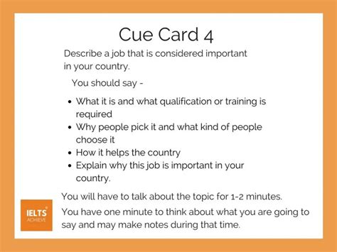 IELTS Cue Card 4 A Job That Is Considered Important In Your Country