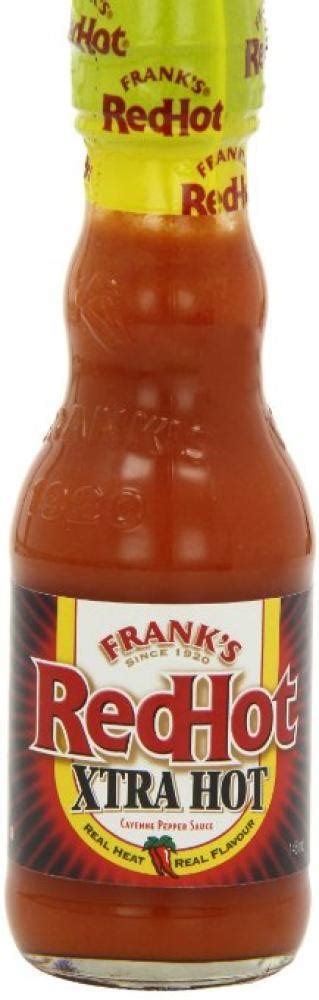Franks Red Hot Xtra Hot Cayenne Pepper Sauce 148ml Approved Food
