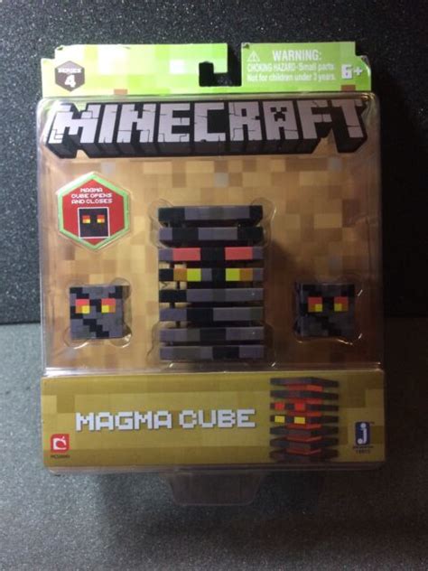 Minecraft Series 4 3 Magma Cube Action Figure Rare Opens And Closes
