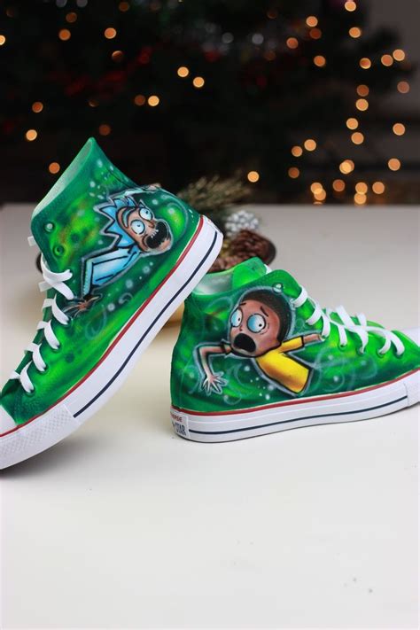 Rick And Morty Converse Custom Painted Design Your Own Shoes