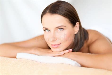 Smiling Woman At Beauty Spa Salon Stock Image Image Of Female Brunette 27974669
