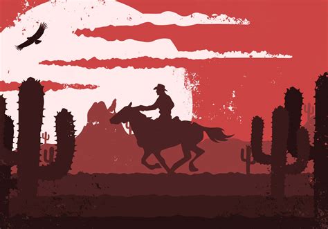 Gaucho Cowboy Western Vintage Illustration 146665 Vector Art At Vecteezy