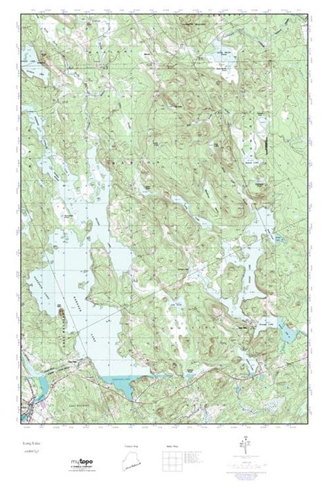Mytopo Long Lake Maine Usgs Quad Topo Map