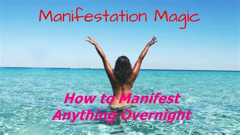 Especially if it's an overnight manifestation because you have to choose something you truly believe you can manifest in just 24 hours. How To Manifest Anything Overnight | How to manifest ...