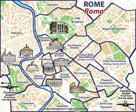 Mapa De Roma Portugal Cidades