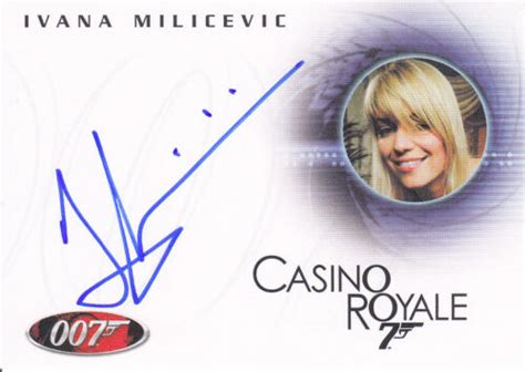 2008 James Bond In Motion Ivana Milicevic As Valenka Autograph Card A89