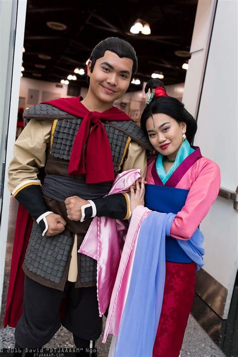 Li Shang And Mulan Disney Cosplay Disney Couple Costumes Couples Costumes
