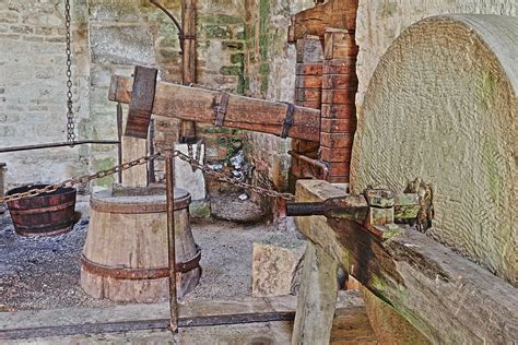 Hammer Mill Forge Grinding Stone Antique Hdr Architecture Wall