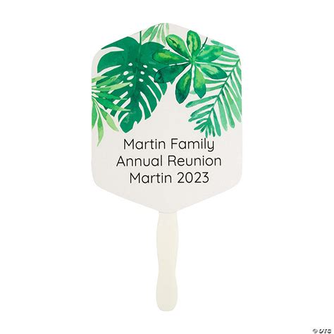 Personalized Palm Leaf Hand Fans 12 Pc Oriental Trading