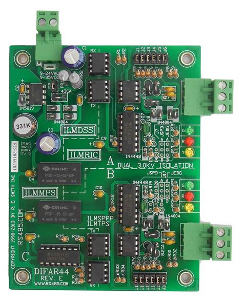 DIFAR44: Dual Isolated RS485 RS485 Repeater/Extender - R.E ...
