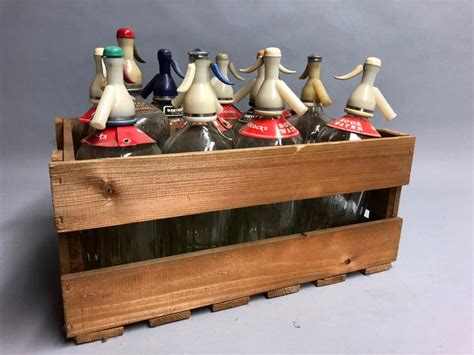 Twelve Spray Bottles In Wooden Crate Glass Catawiki
