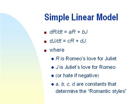 Simple Linear Model