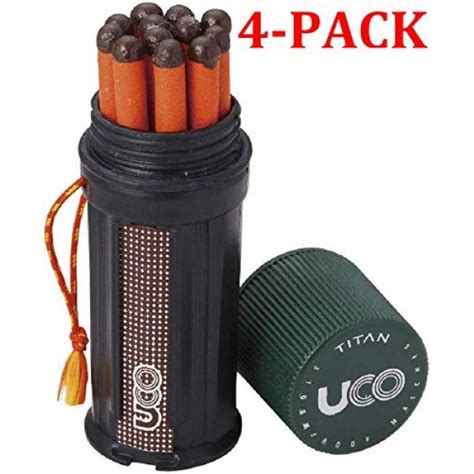 Uco Titan Stormproof Match Kit With Waterproof Case Replacement