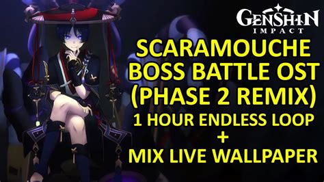 Scaramouche Boss Battle Theme Phase 2 Ost 1 Hour Reff Endless Loop