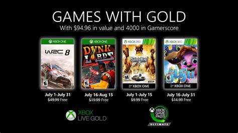 Xbox Live Gold Ecco I Giochi Gratuiti Di Luglio 2020 Plaffo