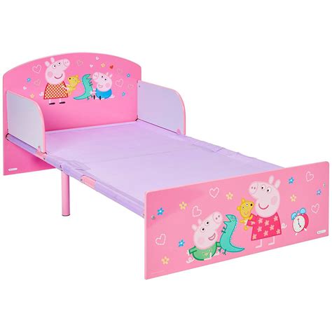 Peppa Pig Toddler Bed Sturdy Strong Junior Bedroom Colourful Childrens