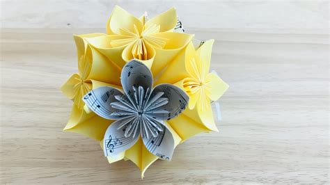 Flower Ball Origami Kusudama Tutorial How To Make Easy Flower Ball