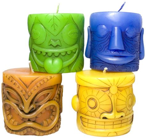Click show more to see written instructions for this project.if you like our video, be sure to click subscribe. TIKI CANDLE SET - Housewares | Tiki candles, Candle ...