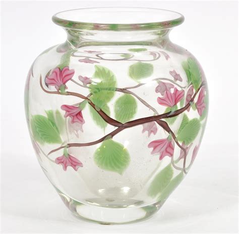 Lot Orient And Flume M Shaw Art Glass Floral Vase