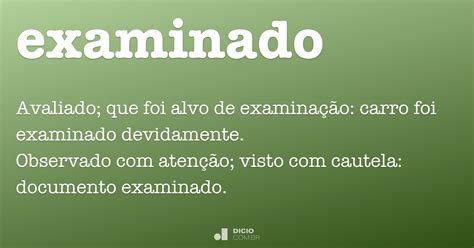 Examinado Dicio Dicionário Online de Português