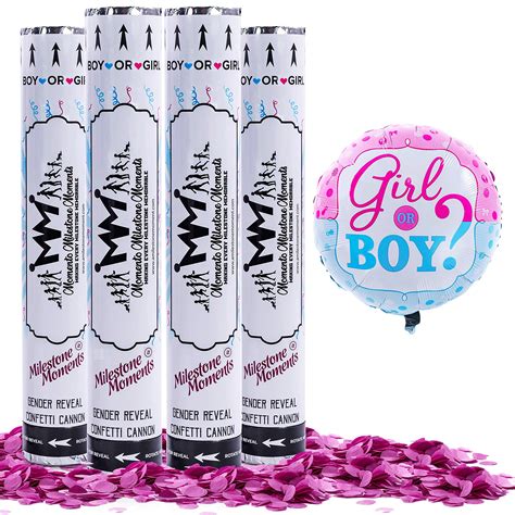 Buy Gender Reveal Confetti Cannon Bundle Baby Reveal Party Supplies