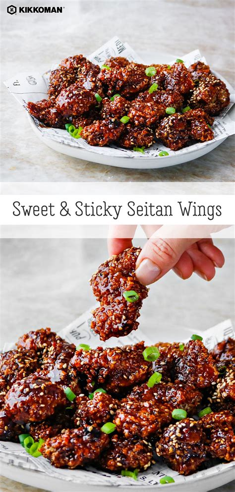 One batch of seitan tenders should make about 25 to 30 wing sized pieces. Sweet & Sticky Seitan Wings | Recipe in 2020 | Seitan ...