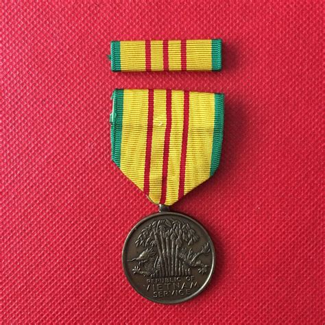 Republic Of Vietnam Service Medal With Ribbon Bar For Sale Soviet