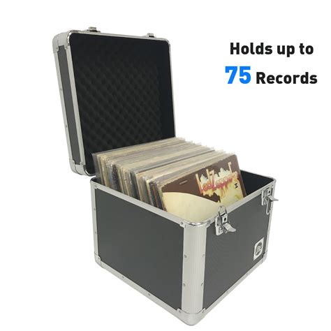 Classic Acts Vinyl Record Album Storage Case Aluminum Lp Record Player Crates For Records
