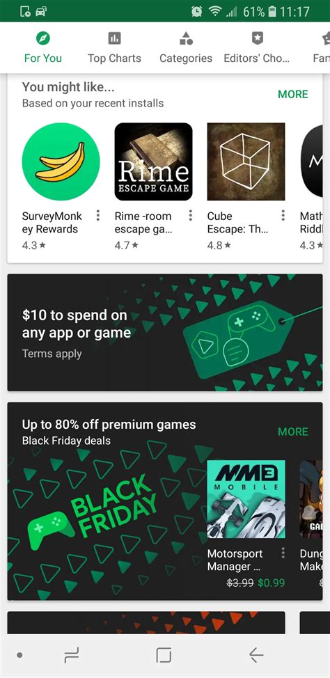 Use a google play gift code to go further in your favorite games like clash royale or pokemon go or redeem your code for the latest apps, movies, music, books, and more. $10 credit on $30 purchase showing up on Google Play store ...