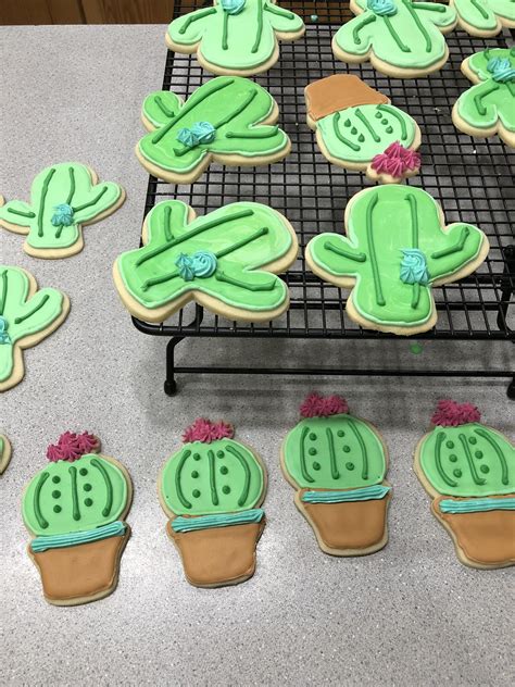 Happy With How These Cactus Cookies Turned Out Rbaking