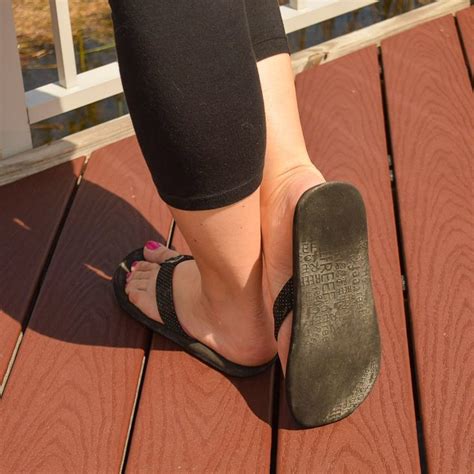 Black Trashed Womens Sandals Flip Flops Shoe Nirvana Flip Flop