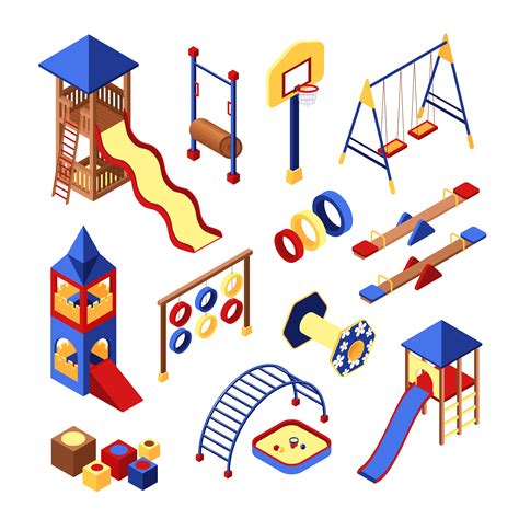 Playground Icons Set 466950 Vector Art At Vecteezy