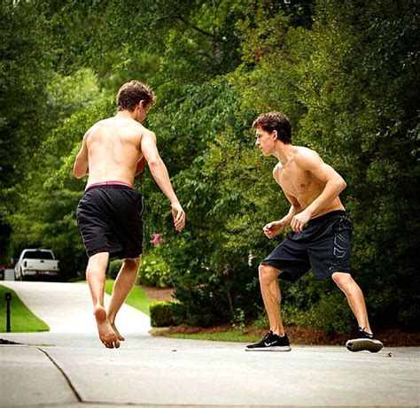 Tom Holland Shirtless Playing Basketball Against Harrison Osterfield