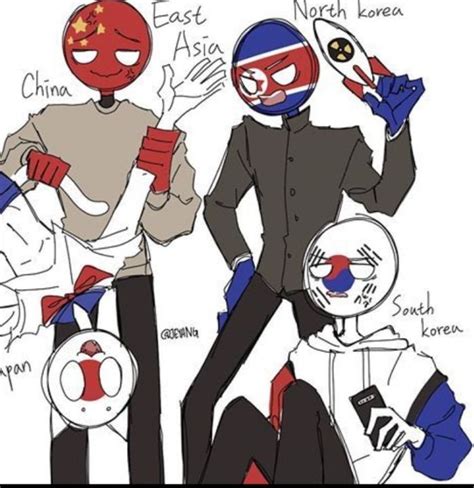 Countryhumans Pictures 18 In 2021 North Korea Country Humor South