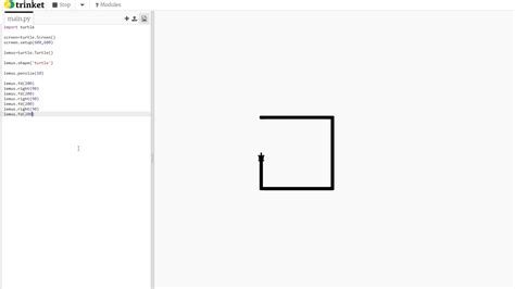 Trinket Python Turtle Lesson Color Filled Shapes Youtube