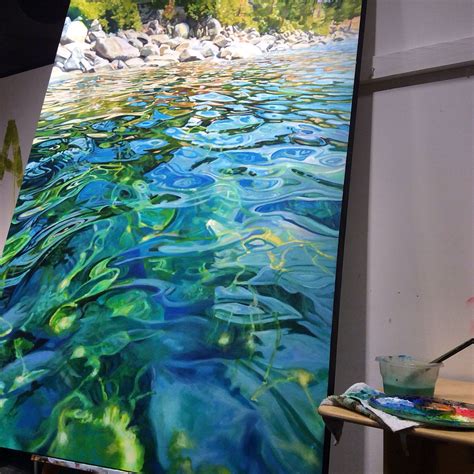 Water 48x72acrylic Painting By Artist Michelle Courier Water Art