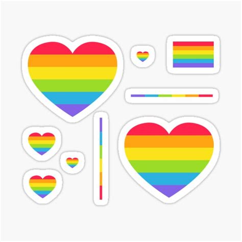 T Rainbow Flag Visibility Matters 4 Sizes 2x2 To 6x6 Representation Matters Kiss Cut Stickers