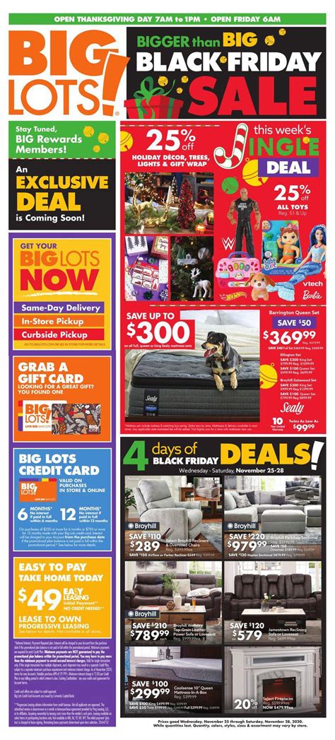 What Shops Are On Sale On Black Friday - Big Lots Black Friday Sale Ad 2021