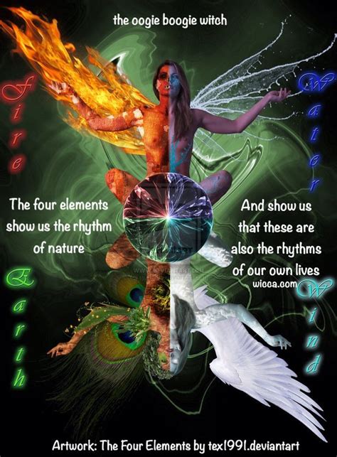 The 4 Elements Of Paganism 4 Elements Of Life Earth Air Fire Water