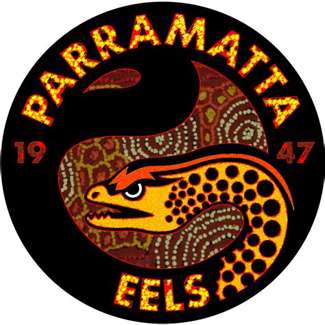 The image is used to identify the organization parramatta eels, a subject of public interest. Parramatta Eels Logo (Aboriginal Edition) by Sunnyboiiii ...
