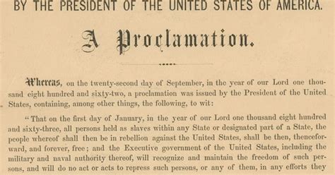 Emancipation Proclamation January 1 1863 Emancipation Proclamation 1863 Nupepa President