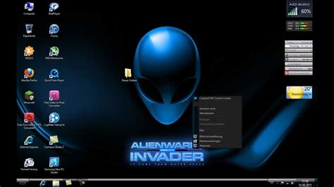 Alienware Invader Windows 7 Thememp4 Youtube