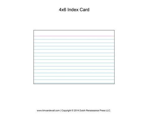 Note Card Template Free Printable Index Card Templates 3x5 And 4x6