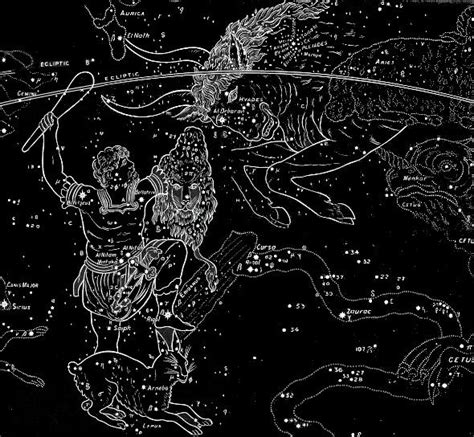 Orion Confronts Taurus In The Sky Orion Is Depicted Facing The