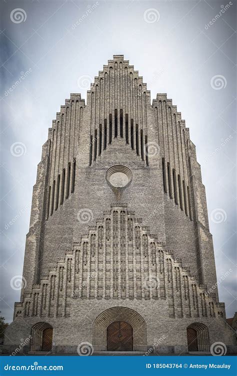 Copenhagen Grundtvigs Church Front Facade In Symmetry Stock Photo