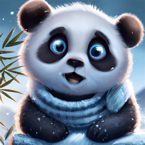 Cartoon Baby Panda Wallpaper