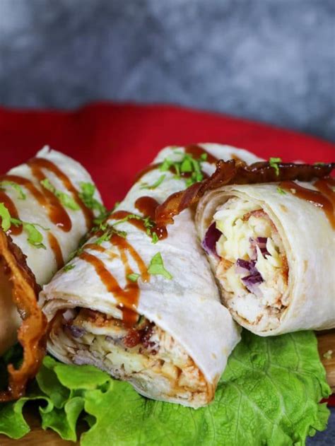 Crispy Bbq Chicken And Bacon Wraps Recipe Story