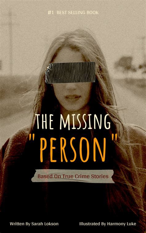 missing person crime novel book cover portada de libro template