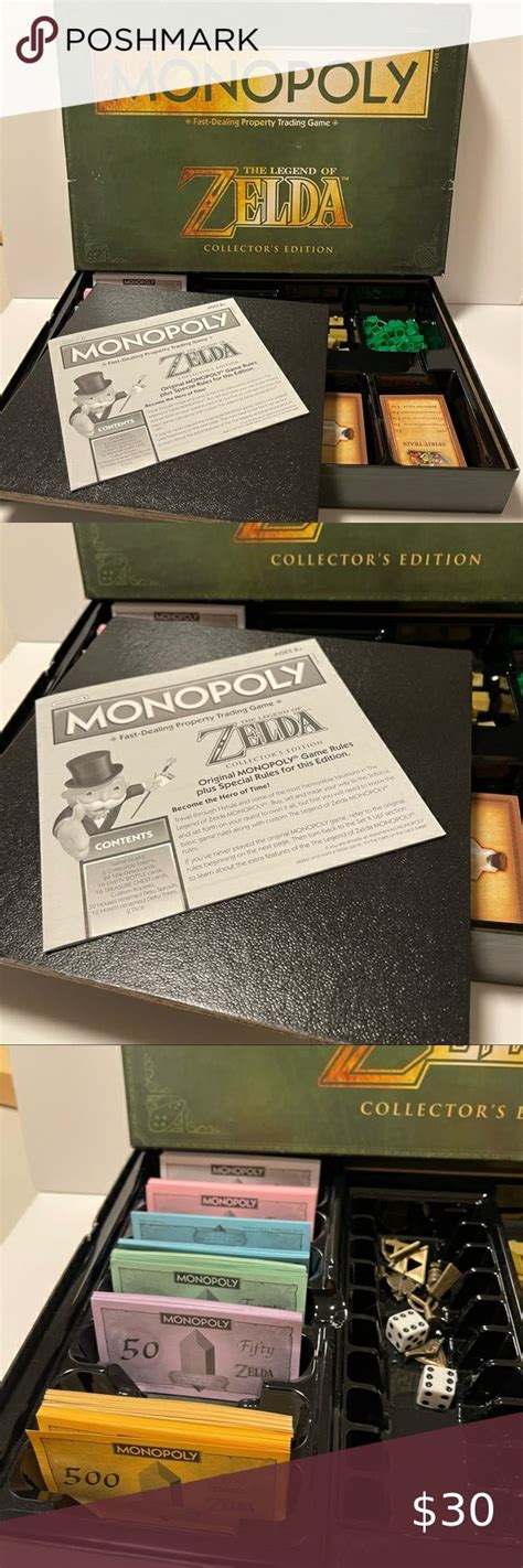 Monopoly The Legend Of Zelda Monopoly Collectors Edition Board Game