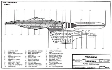 Star Trek Blueprints Starfleet Vessel Ambassador Class Starship Uss